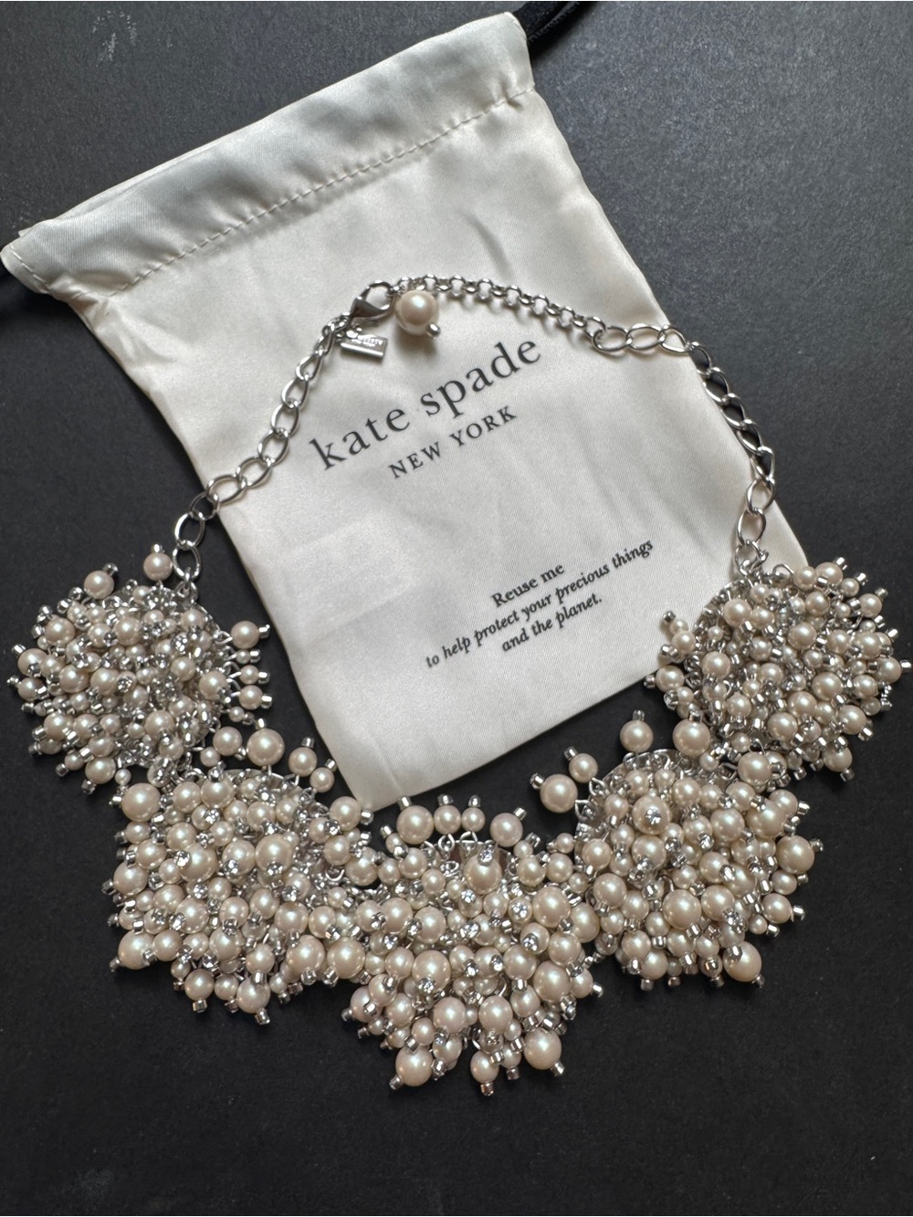 Kate Spade Pearl Bauble Necklace - Picture 7 of 8